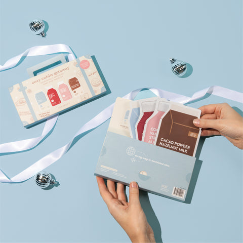 Cozy Cabin Getaway Nourishing & Restoring Sheet Mask Travel Kit - ESW Beauty