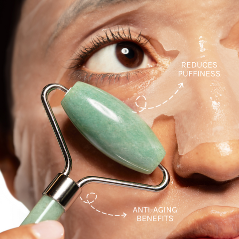 Mint Green Tea Jade Crystal Facial Roller - ESW Beauty