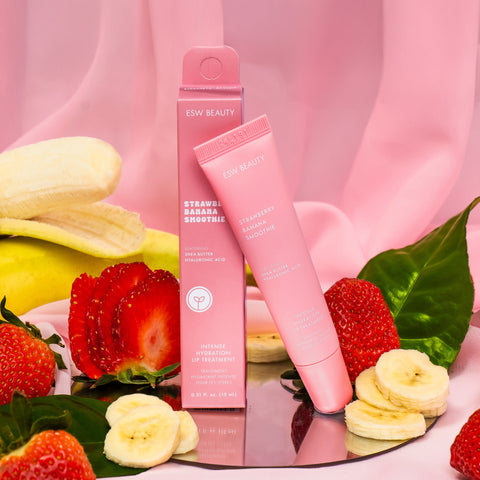 Strawberry Banana Smoothie Intense Hydration Lip Treatment - ESW Beauty