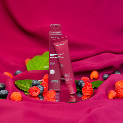 Raspberry Acai Smoothie Enhanced Protection Lip Treatment - ESW Beauty