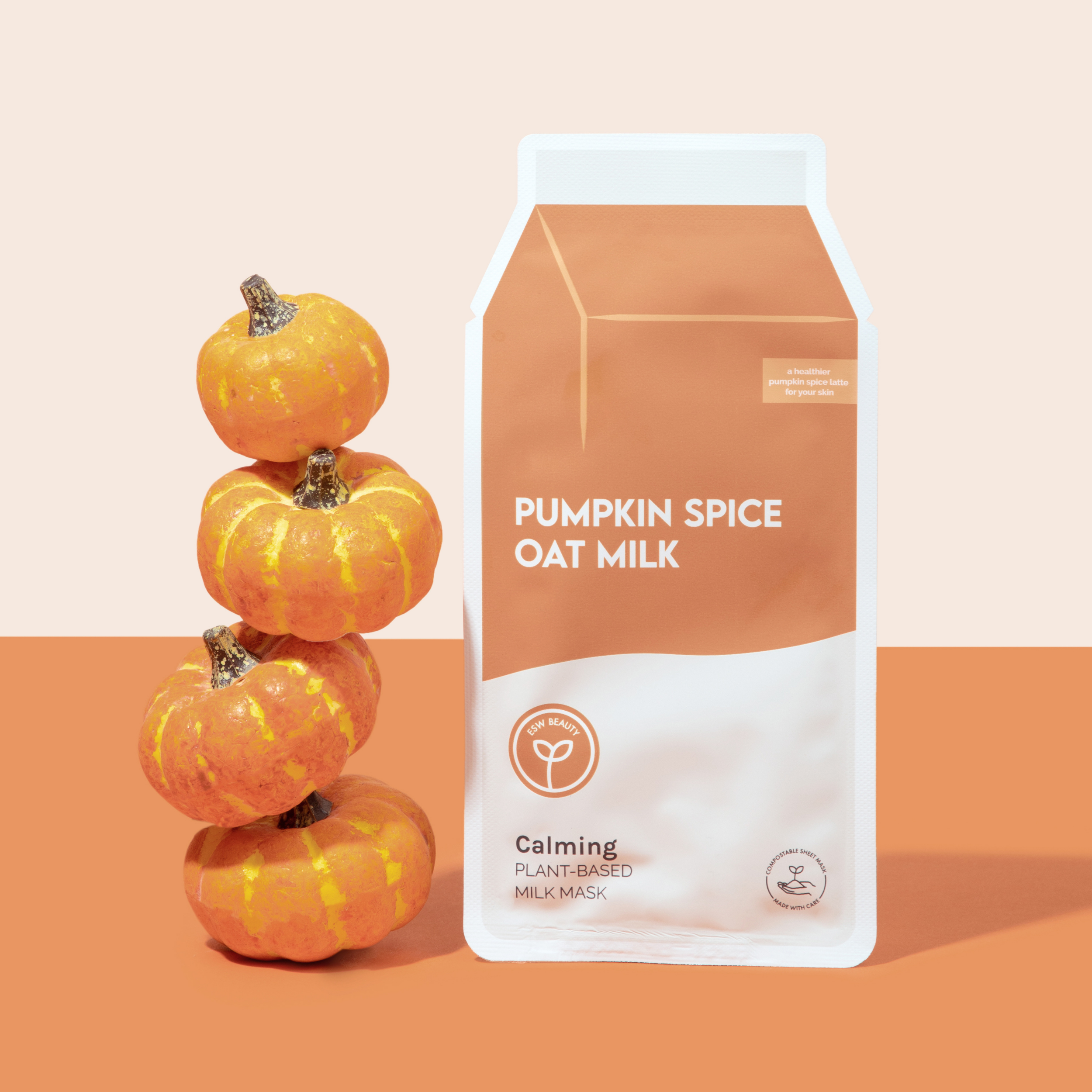 Pumpkin Spice Oat Milk Calming Plant-Based Milk Mask - ESW Beauty