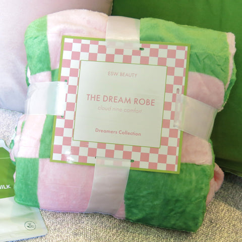 Pink & Green Checkered Dream Robe