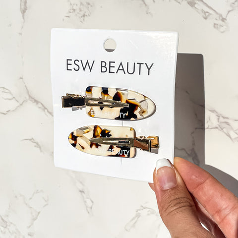 Iced Chai Duo Creaseless Hair Clips - ESW Beauty