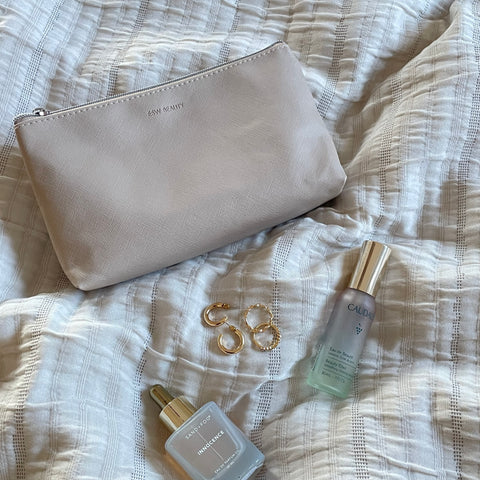 Reusable Beauty Pouch - Beige - ESW Beauty