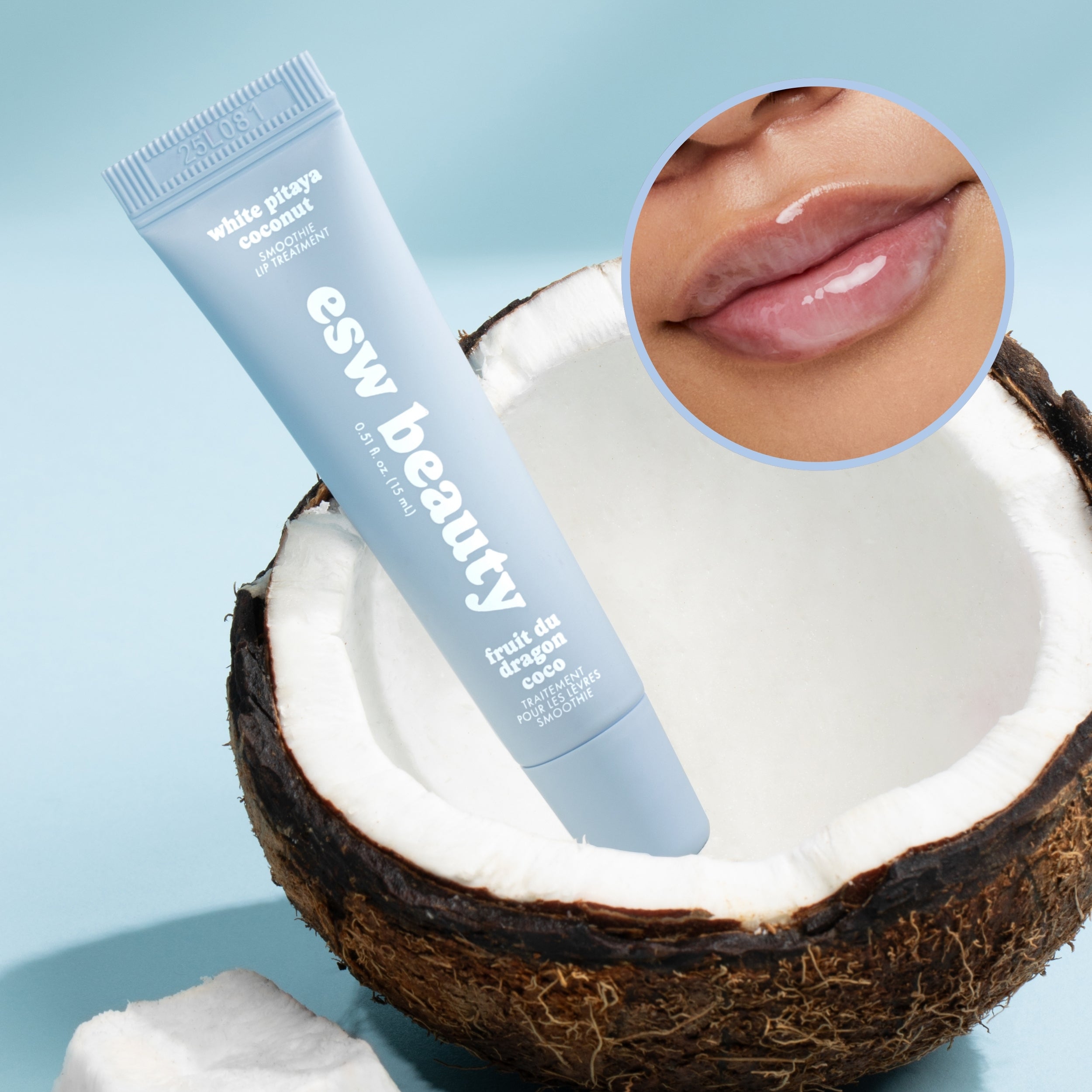 White Pitaya Coconut Smoothie Lip Treatment - ESW Beauty