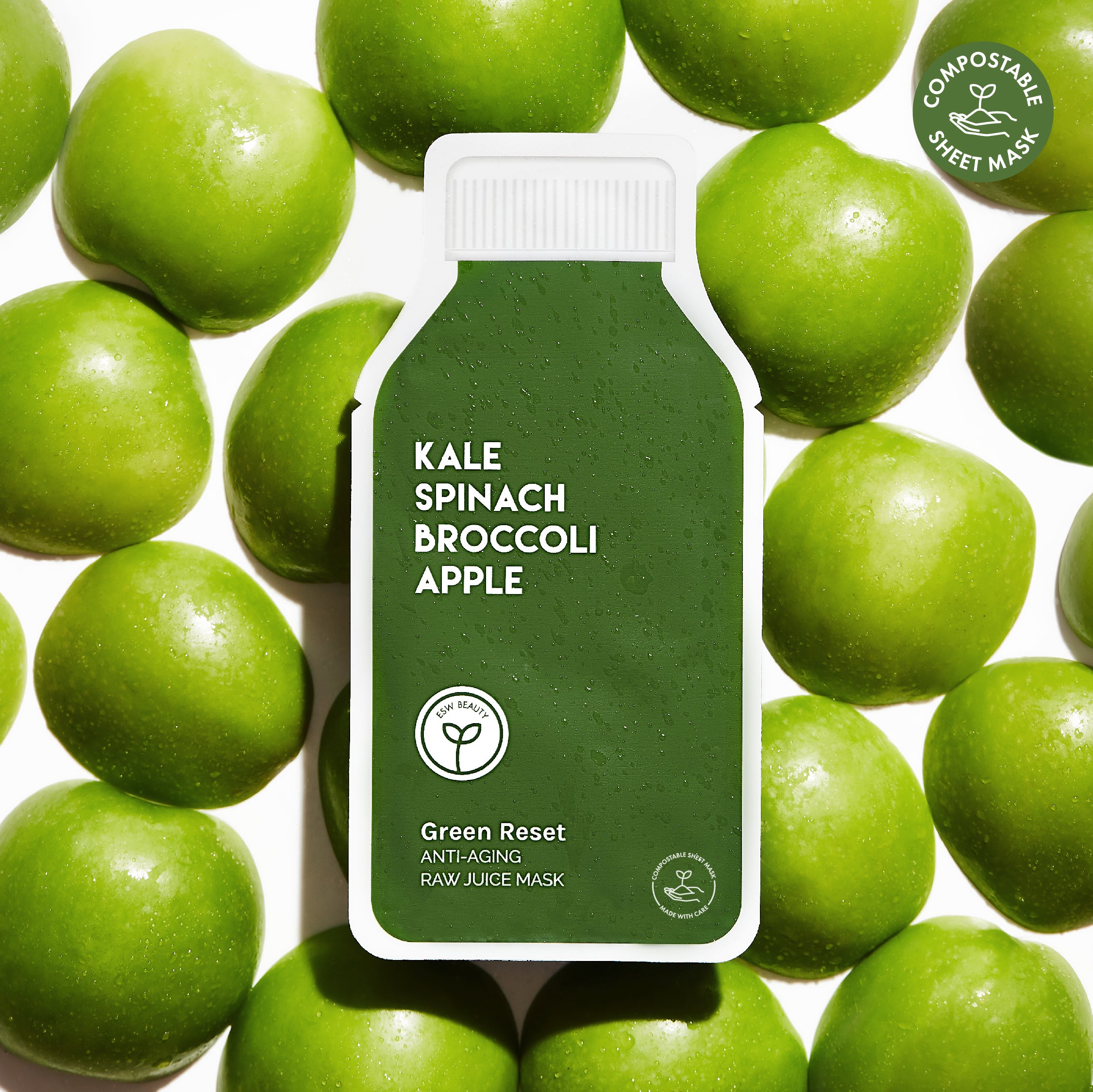 Green Reset Anti Aging Raw Juice Mask - ESW Beauty