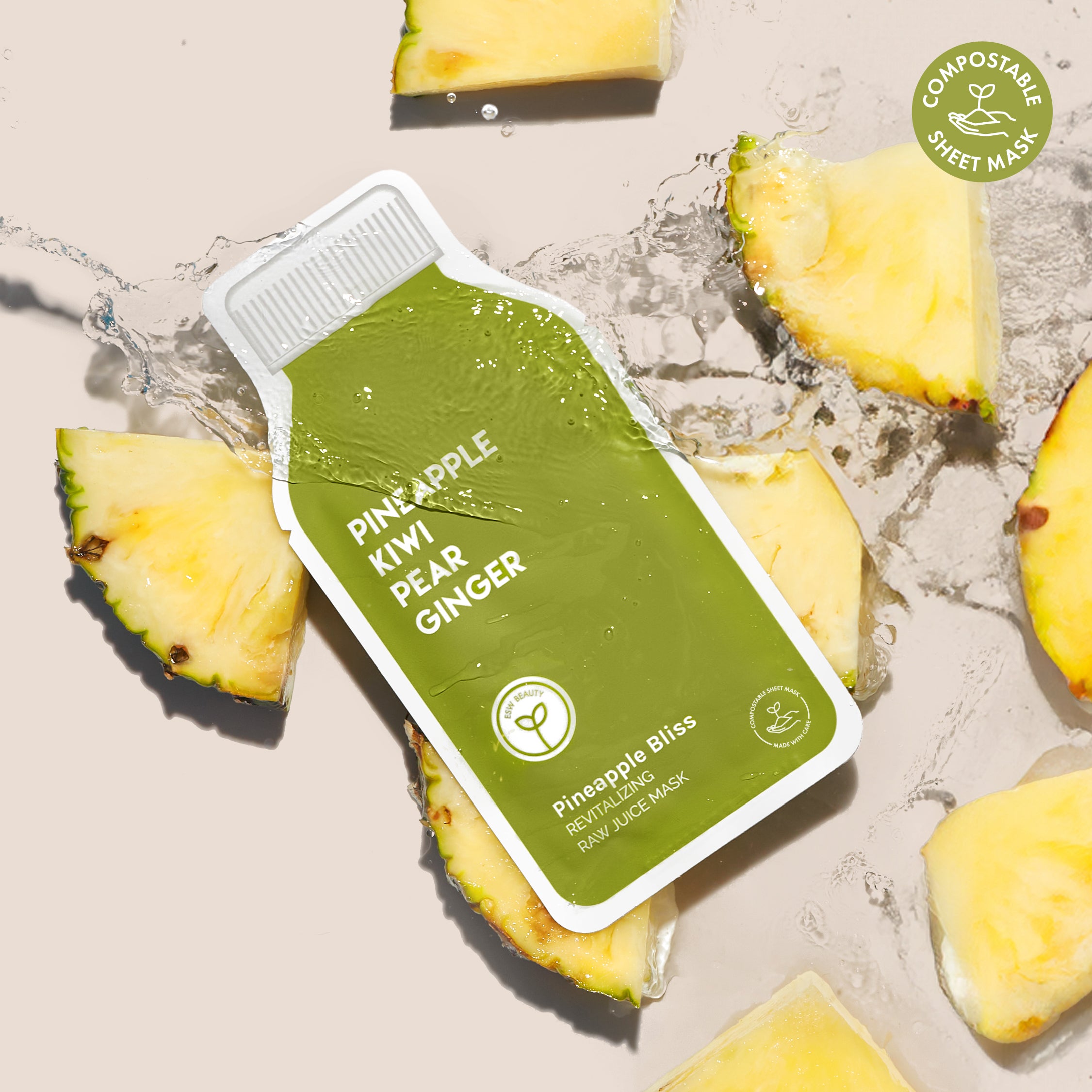 Pineapple Bliss Revitalizing Raw Juice Mask - ESW Beauty