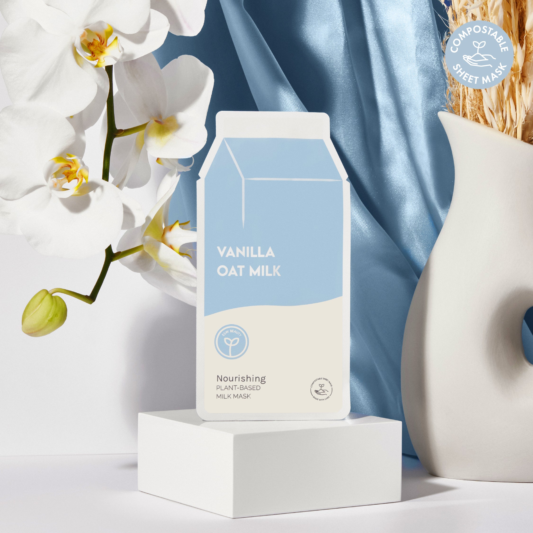 Vanilla Oat Milk Nourishing Plant-Based Milk Mask - ESW Beauty