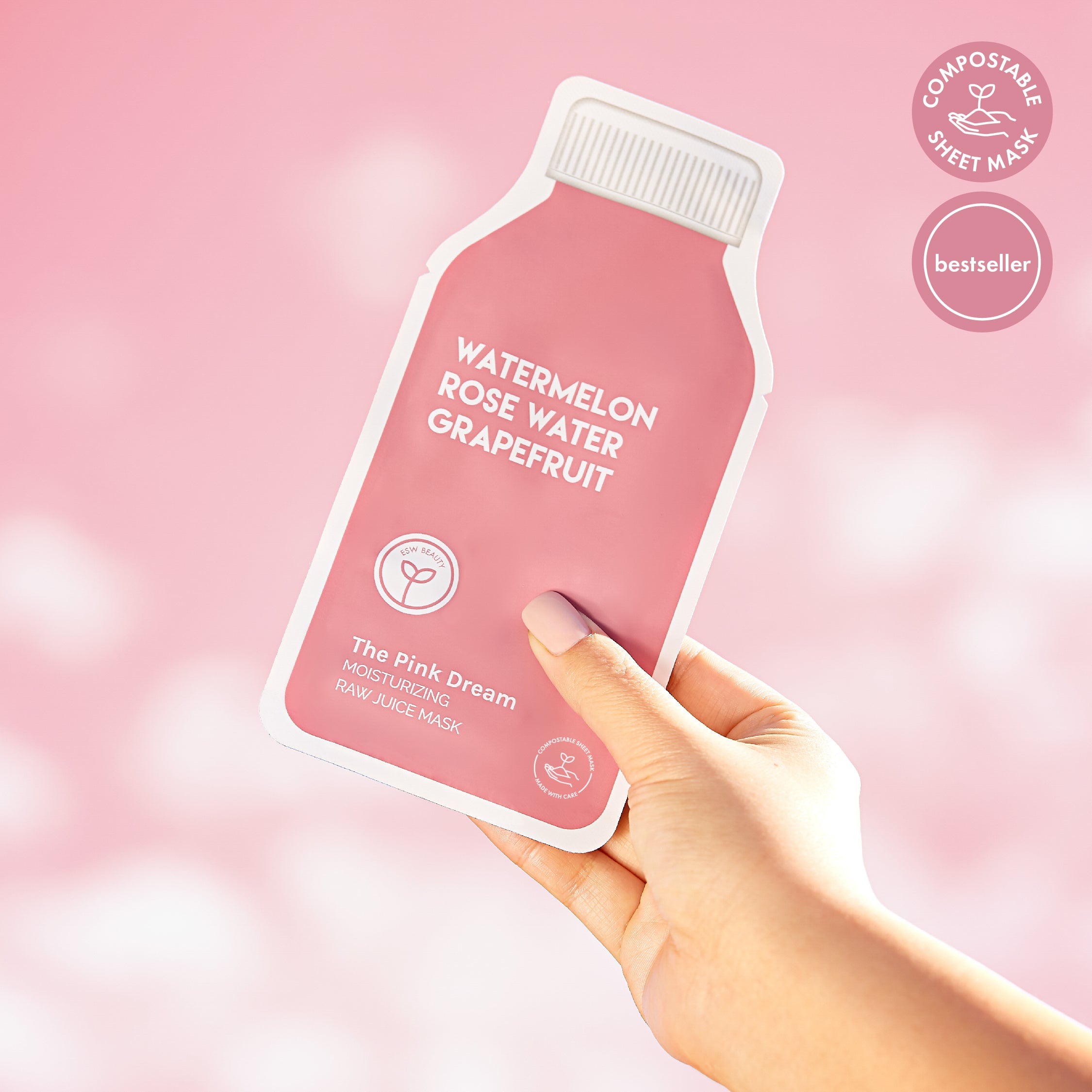 The Pink Dream Moisturizing Raw Juice Mask - ESW Beauty