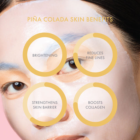 Piña Colada Revitalizing Biocellulose Mocktail Mask - ESW Beauty