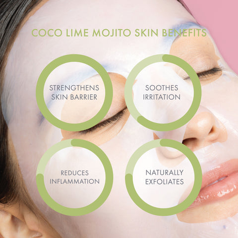 Coco Lime Mojito Clarifying Biocellulose Mocktail Mask - ESW Beauty
