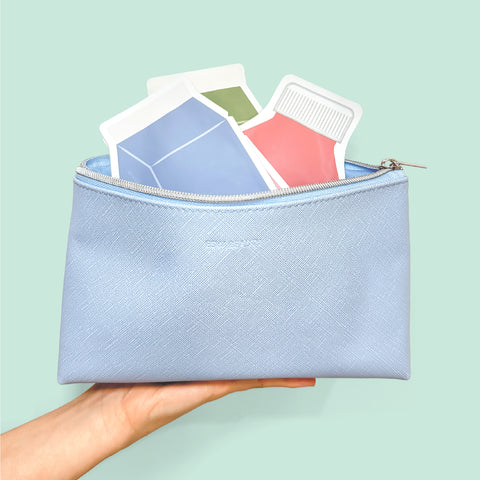 Reusable Beauty Pouch - Blue - ESW Beauty