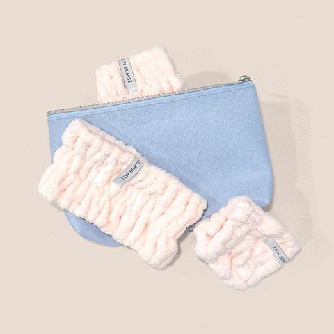 Reusable Beauty Pouch - Blue - ESW Beauty