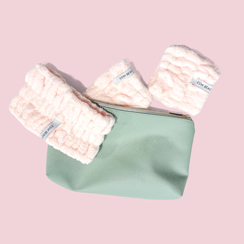 Reusable Beauty Pouch - Sage - ESW Beauty