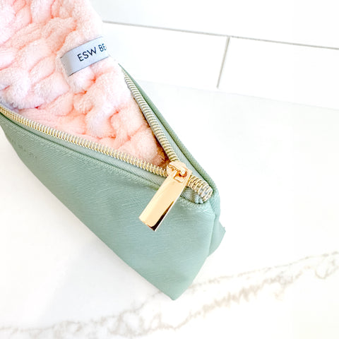 Reusable Beauty Pouch - Sage - ESW Beauty