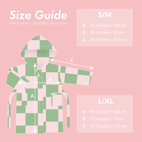 Pink & Green Checkered Dream Robe