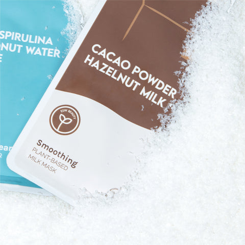 Cacao Powder Smoothing Plant-Based Milk Mask - ESW Beauty