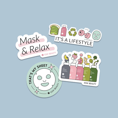 Raw Juice Mask Sticker Bundle - ESW Beauty
