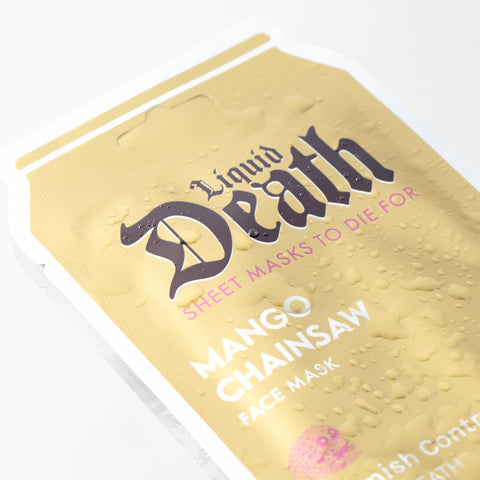 Mango Chainsaw Blemish Control Liquid Death Face Mask - ESW Beauty