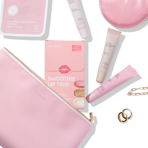 Reusable Beauty Pouch - Pink - ESW Beauty