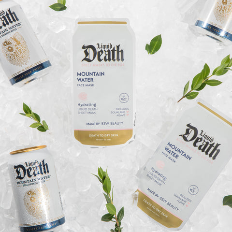 Mountain Water Hydrating Liquid Death Face Mask - ESW Beauty
