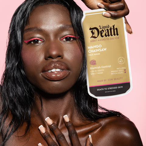 Mango Chainsaw Blemish Control Liquid Death Face Mask - ESW Beauty
