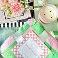 Pink & Green Checkered Dream Robe - ESW Beauty