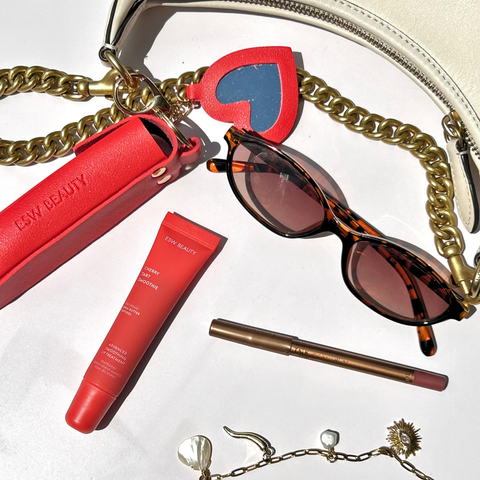 Cherry Red Smoothie Lip Treatment Keychain