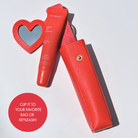 Cherry Red Smoothie Lip Treatment Keychain
