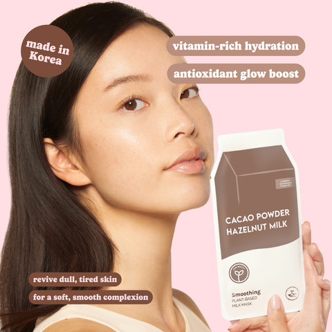 Cacao Powder Smoothing Plant-Based Milk Mask - ESW Beauty