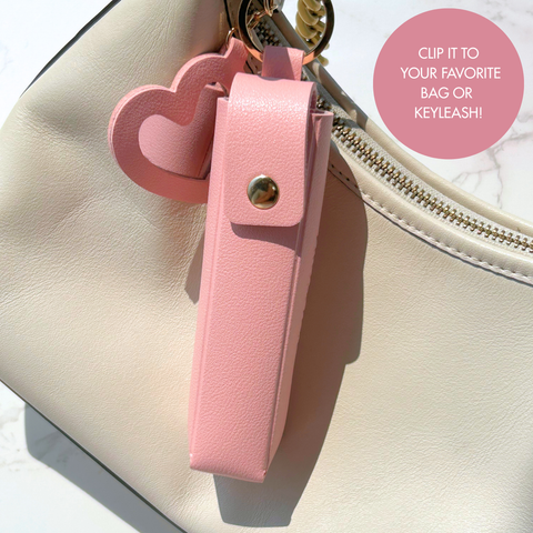 Pink Smoothie Lip Treatment Keychain