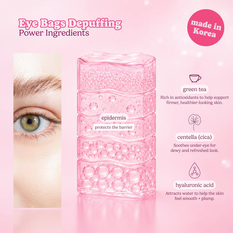 Strawberry Matcha Latte Depuffing & Hydrating Eye Patches - ESW Beauty
