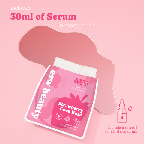 Strawberry Coco Rosé Soothing Biocellulose Mocktail Mask - ESW Beauty