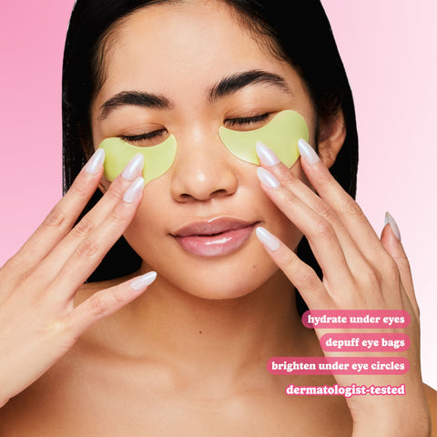 Strawberry Matcha Latte Depuffing & Hydrating Eye Patches - ESW Beauty