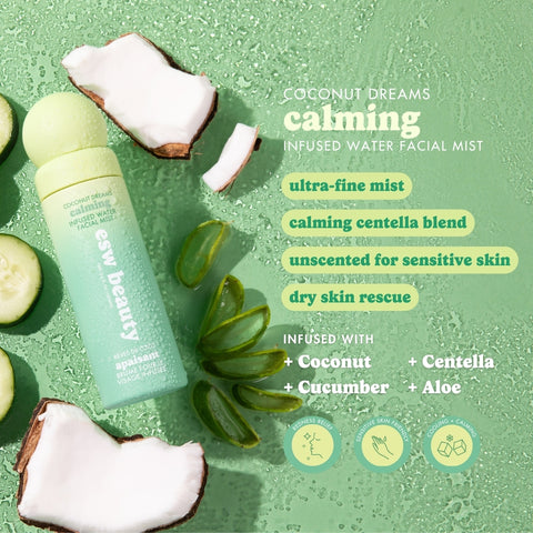 Coconut Dreams Calming Infused Water Facial Mist - ESW Beauty