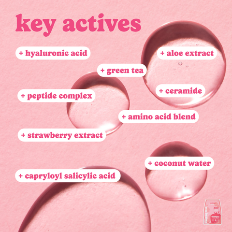 Strawberry Coco Rosé Soothing Biocellulose Mocktail Mask - ESW Beauty