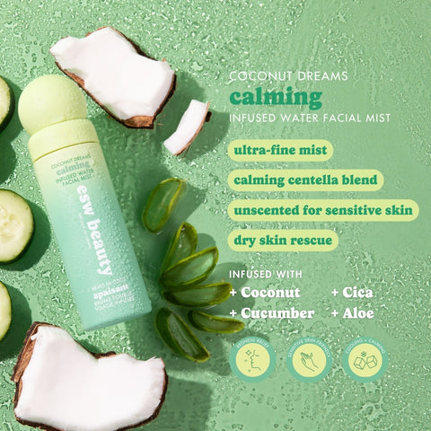 Coconut Dreams Calming Infused Water Facial Mist - ESW Beauty