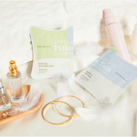 Pillow Talk Sheet Mask Duo: For Radiant & Pillowy Soft Skin