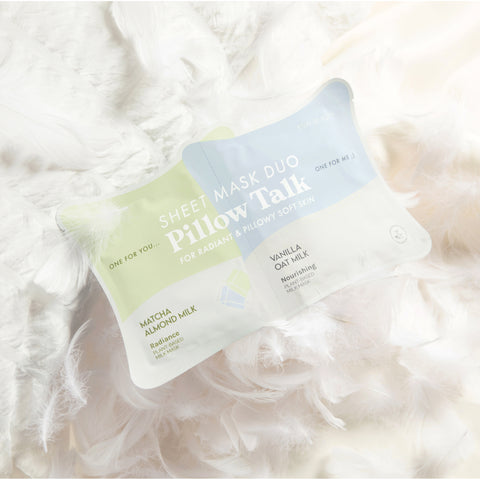 Pillow Talk Sheet Mask Duo: For Radiant & Pillowy Soft Skin