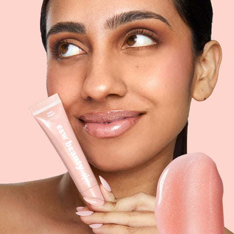 Rose Sugar Shimmer Smoothie Lip Treatment - ESW Beauty