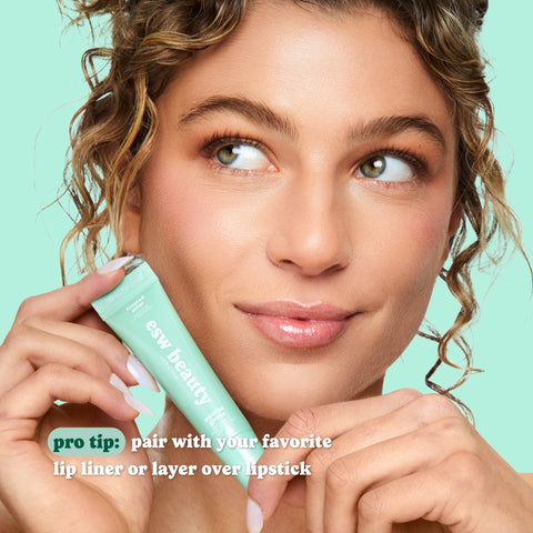 Frosted Mint Shimmer Smoothie Lip Treatment - ESW Beauty