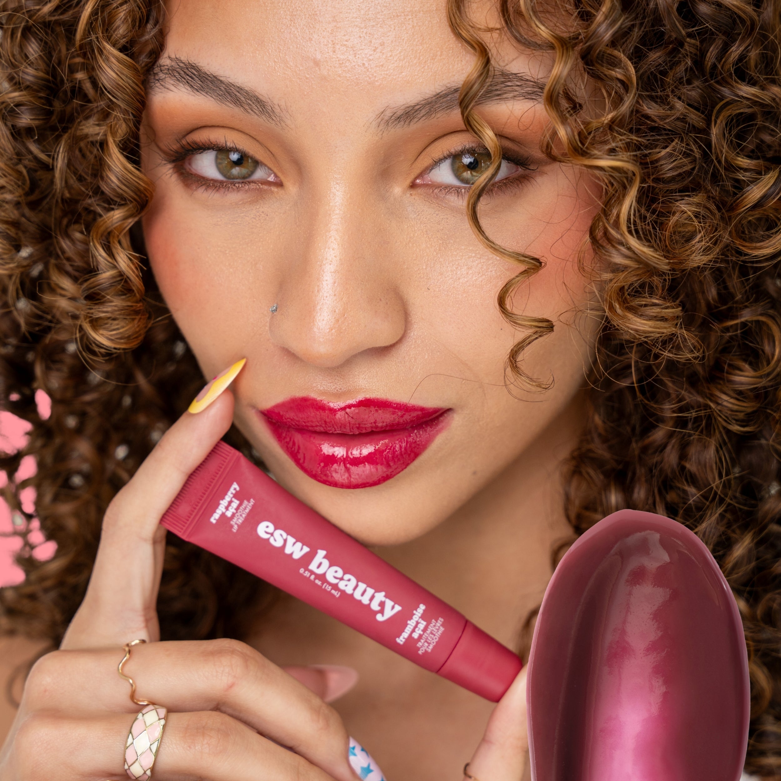 Raspberry Acai Smoothie Enhanced Protection Lip Treatment - ESW Beauty