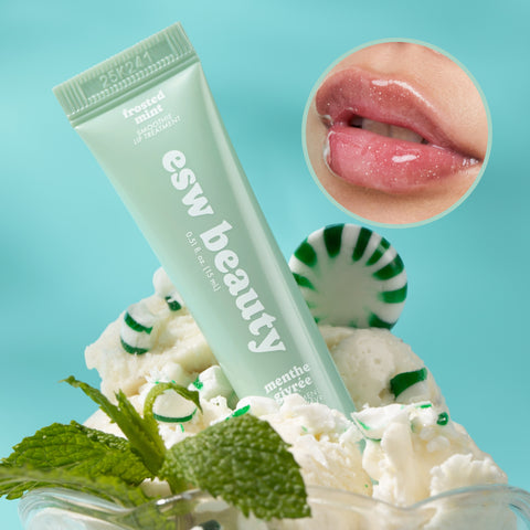 Frosted Mint Shimmer Smoothie Lip Treatment - ESW Beauty