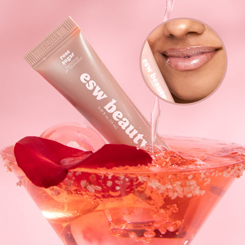 Rose Sugar Shimmer Smoothie Lip Treatment - ESW Beauty
