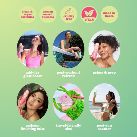 Coconut Dreams Calming Infused Water Facial Mist - ESW Beauty