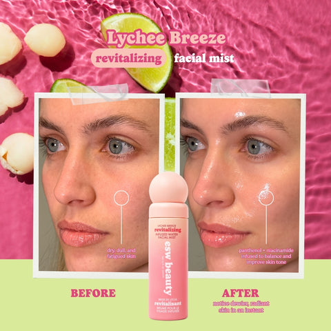 Lychee Breeze Revitalizing Infused Water Facial Mist - ESW Beauty