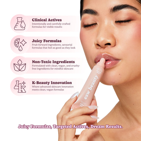 Rose Sugar Shimmer Smoothie Lip Treatment - ESW Beauty