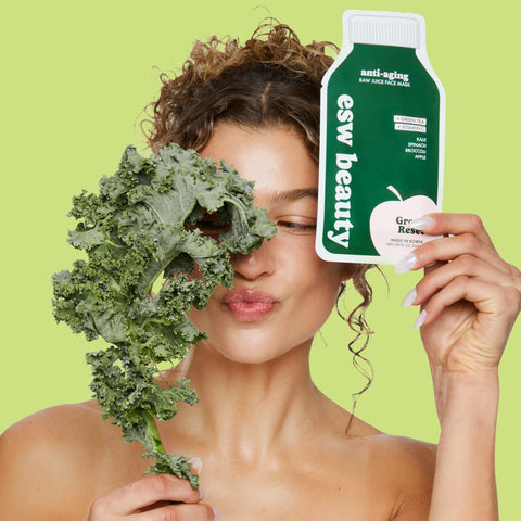 Green Reset Anti Aging Raw Juice Mask - ESW Beauty