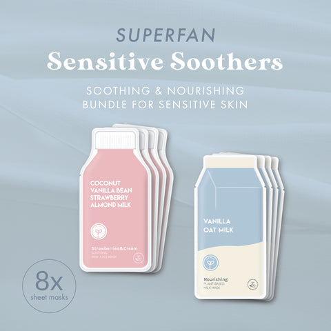 Sensitive Soothers Superfan: Soothing & Nourishing Bundle For Sensitive Skin