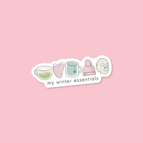 My Winter Essentials Sticker